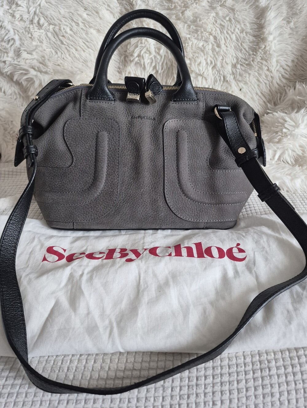 SEE BY CHLOE Suede KAY 2-Way Shoulder Bag